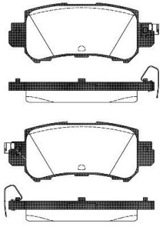 Колодки тормозные диск. задн. (Remsa) Mazda Cx-5 2.0 11-,Mazda Cx-5 2.2 11- WOKING P14073.00