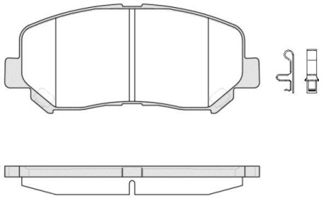 Гальмівні колодки пер. Mazda CX-5 11- Akebono WOKING P14133.02