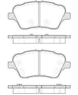 Гальмівні колодки пер. B-Max/Fiesta/Tourneo/Transit (12-21) WOKING P1414300