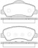 Колодки тормозные диск. перед. (Remsa) Citroen C4 cactus 1.2 14-,Citroen C-elysee 1.2 12- WOKING P14303.00 (фото 1)