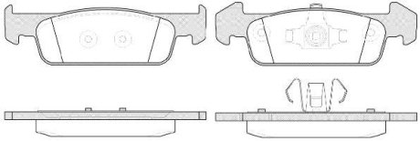 Колодки тормозные диск. перед. (Remsa) Dacia Logan ii 1.2 12-,Dacia Logan ii 1.5 12- WOKING P14403.10