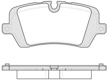 Колодки тормозные диск. задн. (Remsa) Land Rover Discovery V 16>, Range Rover IV 13>, Range Rover Sport II 13>19 (P14413.00) WOKING P1441300