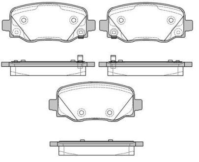 Колодки тормозные WOKING P14783.02