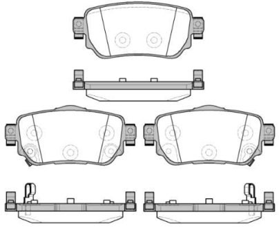 Колодки тормозные диск. задн. (Remsa) Nissan Qashqai II, X-Trail III / Renault Kadjar 15> (P14823.02) WOKING P1482302