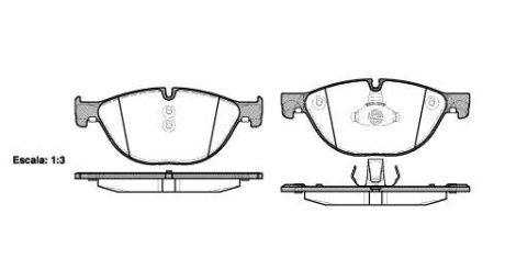 Колодки гальмівні диск. перед. (Remsa) Bmw 5 2.0 09-,Bmw 5 3.0 09-,Bmw 5 4.4 09- (P15143.00) WOKING P1514300