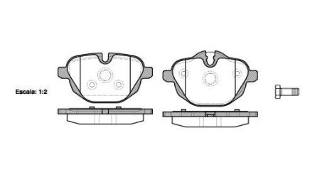 Колодки тормозные диск. задн. (Remsa) BMW 5 (E60), 5 (F10), 7 (G11), X3 (F25) WOKING P15213.00