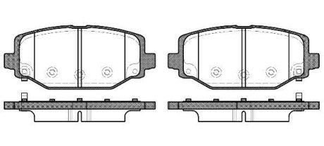 Колодки тормозные диск. задн. (Remsa) Dodge Journey 08>12 (P15833.04) WOKING P1583304