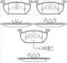 Колодки тормозные диск. перед. (Remsa) VW Golf VII, Skoda Octavia III, Audi A3 (12-) WOKING P17013.01 (фото 1)