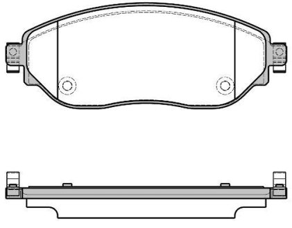 Колодки тормозные диск. перед. (Remsa) Renault Trafic III (14-), Opel Vivaro B (14-) WOKING P17173.08