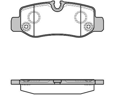 Колодки гальмівні диск. задн. (Remsa) MB Vito 447 14> (P17243.00) WOKING P1724300