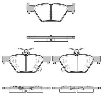 Гальмівні колодки зад. Subaru /Outback/Legacy 14- WOKING P1738302