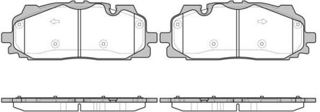 Колодки тормозные диск. перед. (Remsa) Audi Q7 (16-) (P17673.00) WOKING P1767300