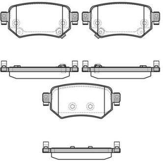 Гальмівні колодки зад. Mazda 6 2.0-2.5 12- WOKING P17823.02