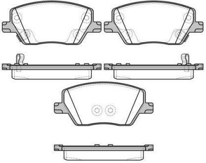 Гальмівні колодки пер. Fiat Tipo 1.3-1.6 16-20 WOKING P1795302