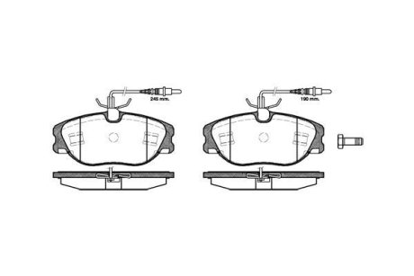 Колодки тормозные WOKING P2053.44