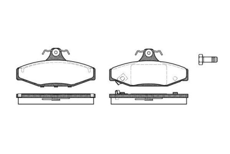 Колодки гальмівні WOKING P2353.12