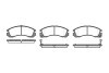 Колодки тормозные диск. перед. (Remsa) Citroen C-crosser 2.0 07-,Citroen C-crosser 2.2 07- WOKING P2543.02 (фото 1)