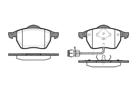 Гальмівні колодки пер. 100/200/A4/A6/Passat 79-01 WOKING P2903.02