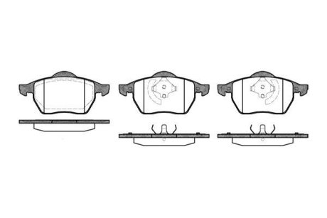 Гальмівні колодки пер. A3/Golf/Passat 1.4-2.9 94-10 (ATE) WOKING P2903.20