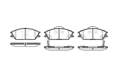 Колодки тормозные диск. перед. (Remsa) Hyundai Getz 1.1 02-10,Hyundai Getz 1.3 02-10 (P3243.22) WOKING P324322