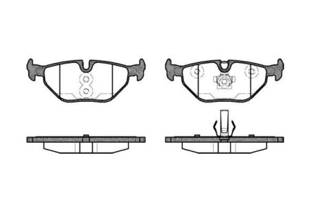 Колодки тормозные диск. задн. (Remsa) BMW 3e36, 3e46 WOKING P3653.40