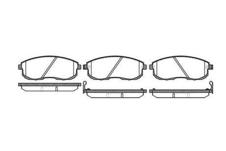 Колодки тормозные диск. перед. (Remsa) Nissan 350 z 3.5 02-,Nissan Teana i 2.0 03-08 WOKING P3933.12