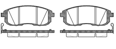 Колодки тормозные диск. перед. (Remsa) Nissan Cube 1.5 07-,Nissan Cube 1.6 07- WOKING P3933.14