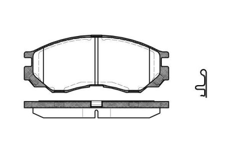 Колодки гальмівні WOKING P4833.00
