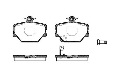 Гальмівні колодки пер. City Coupe/Crossblade/Fortwo (98-14) WOKING P605302