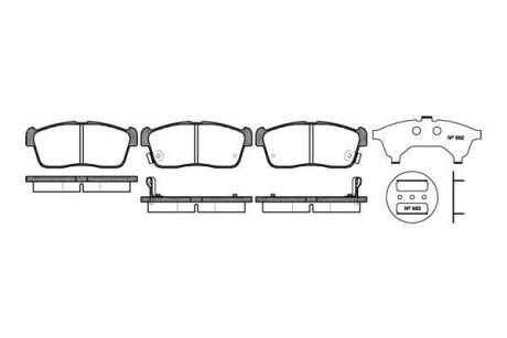 Колодки тормозные WOKING P6243.02