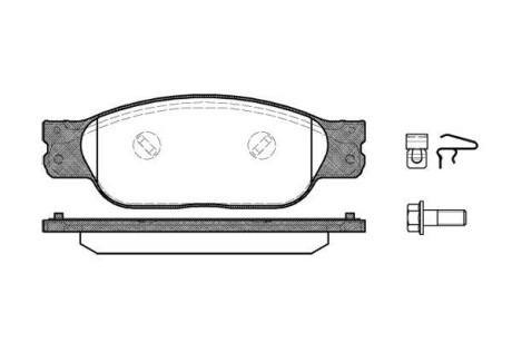 Колодки гальмівні WOKING P6313.10