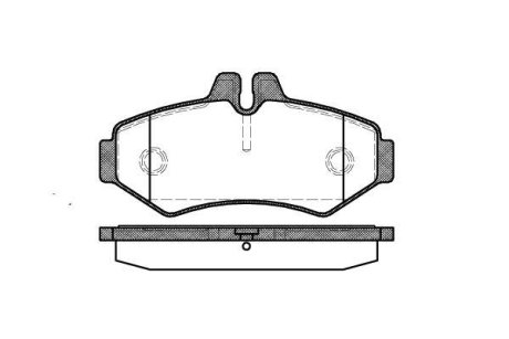 Колодки тормозные диск. задн. (Remsa) MB Sprinter I (00-06)/VW LT 28-35 II (96-06) WOKING P6333.00