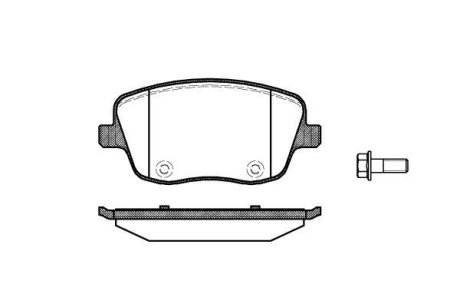 Гальмівні колодки пер. VW Polo 02-/Skoda Fabia 99-14 (TRW) WOKING P675300