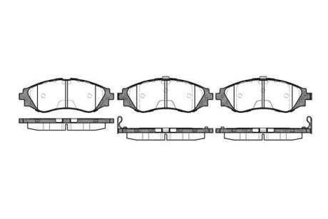 Гальмівні колодки пер. Astra/Lacetti/Lanos/Nubira 1.6/2.0/2.5 WOKING P7453.12