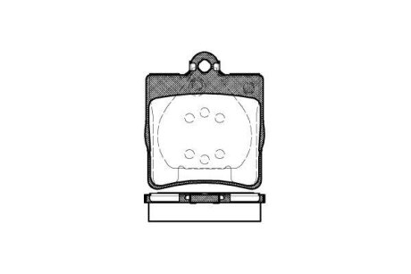 Колодки тормозные диск. задн. (Remsa) MB C203 (01-11) WOKING P7783.00 (фото 1)