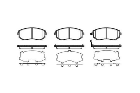 Колодки тормозные диск. перед. (Remsa) Subaru Forester 03> 08> 13> / Impreza 00> 07> / Legasy 03> 09> / XV 12> WOKING P8513.11