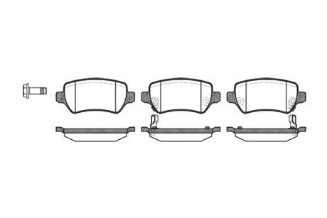 Гальмівні колодки Astra/Ceed/Combo/Zafira 94- WOKING P8573.02