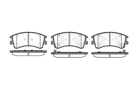 Колодки тормозные диск. перед. (Remsa) Mazda 6 I WOKING P8703.02