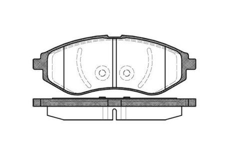 Колодки тормозные Авео перед (Remsa) (к-т 4 шт) WOKING P8863.00