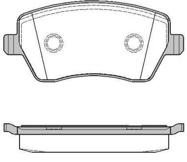 Гальмівні колодки пер. Kangoo/Logan 08-/Duster 10- (TRW) WOKING P8873.00