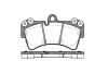 Колодки тормозные диск. перед. (Remsa) Audi Q7 3.0 06-15,Audi Q7 3.6 06-15,Audi Q7 4.2 06-15 WOKING P8953.00 (фото 1)