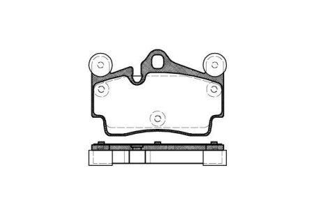 Колодки тормозные диск. задн. (Remsa) Audi Q7 3.0 06-15,Audi Q7 3.6 06-15,Audi Q7 4.2 06-15 WOKING P8963.00