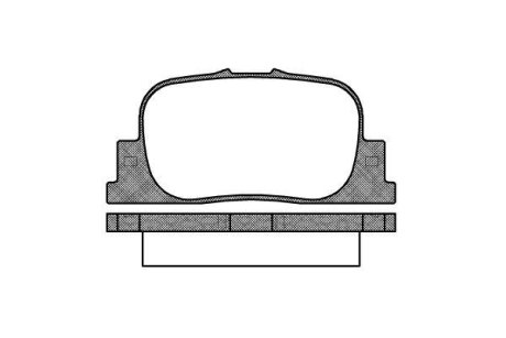 Колодки тормозные диск. задн. (Remsa) Geely Vision 1.5 05-,Lifan Solano 1.5 08- (P9013.00) WOKING P901300 (фото 1)