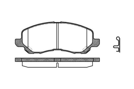 Гальмівні колодки пер. Lancer VIII/Outlander II/Peugeot 4008 08- WOKING P9043.12