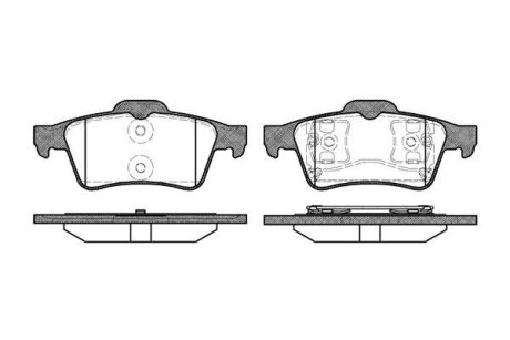 Колодки тормозные диск. задн. (Remsa) Mazda 3 I II / Focus II C-max Connect / Vectra C / Laguna II / C5 III / Primera P12 WOKING P9423.00