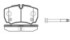 Колодки гальмівні диск. задн. (Remsa) Ford Tranzit 06>13 (P9493.10) WOKING P949310 (фото 1)