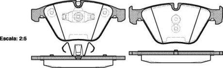 Гальмівні колодки пер. BMW 3 (E90)/5 (E60)/7 (E65) 02-13 (ATE) WOKING P957310