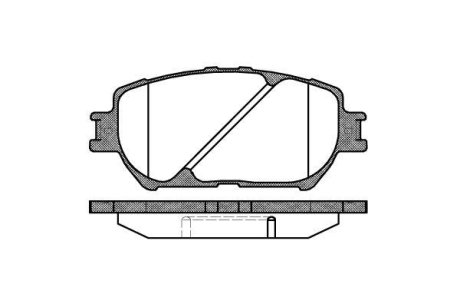 Гальмівні колодки пер. Toyota Camry 96-06 (akebono) WOKING P9843.00