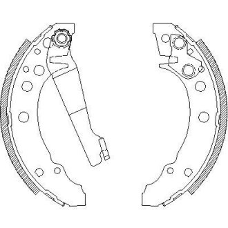 Гальмівні колодки зад. Golf I/II/Passat/Polo/Audi 80 >01 (ATE) WOKING Z4045.00