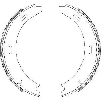 Колодки тормозные бараб. задн. (Remsa) MB A-class (W169) 1.5i 1.7i (04-12) (Z4093.01) WOKING Z409301